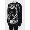 Black sweatshirt with print