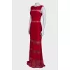 Red maxi dress