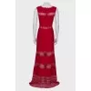 Red maxi dress