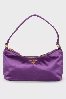 Purple textile bag