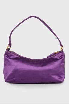 Purple textile bag
