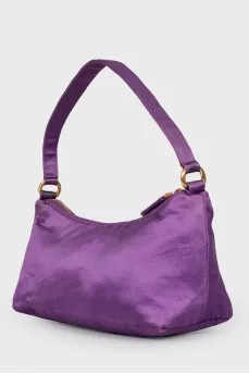 Purple textile bag