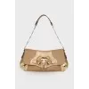 Gold textile bag