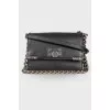 Black bag with silver handle