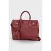 Bordeaux leather bag