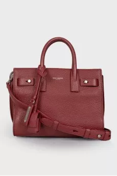 Bordeaux leather bag