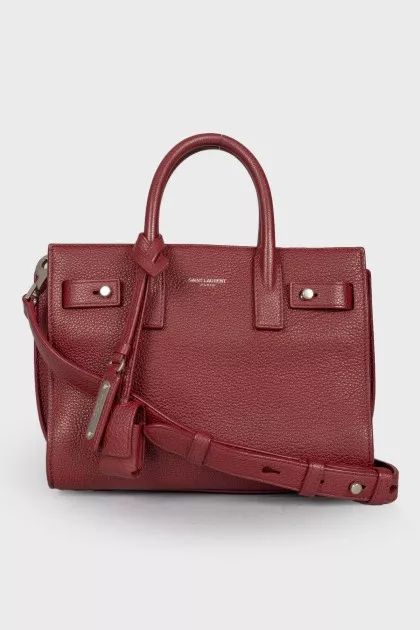 Bordeaux leather bag