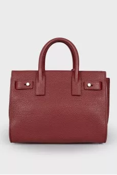 Bordeaux leather bag