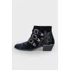 Susanna navy blue ankle boots