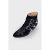 Susanna navy blue ankle boots