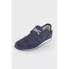 Men's Perforated Suede Sneakers