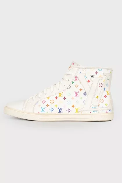 Шкіряні кеди Limited Edition Multicolor by Takashi Murakami