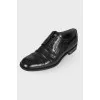 Men's black leather brogues