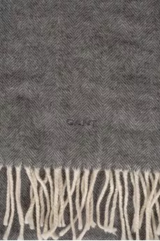Gray wool scarf