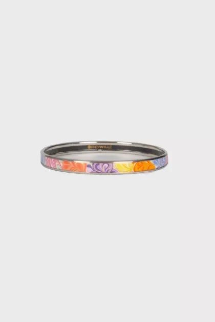 Bracelet with multicolour print