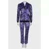 Velor suit with print