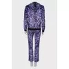 Velor suit with print
