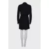 Suit with a skirt and beads
