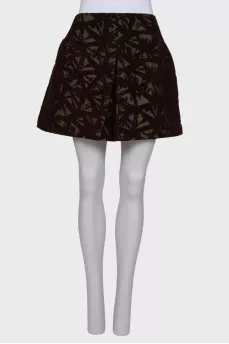 Textured patterned skirt