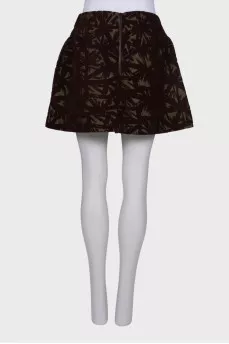 Textured patterned skirt
