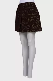 Textured patterned skirt