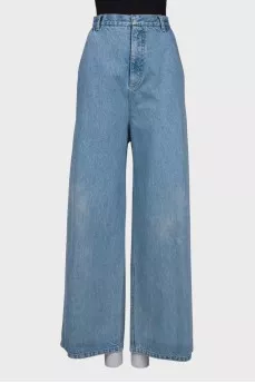 Blue palazzo jeans
