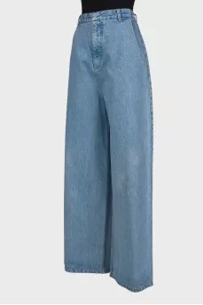Blue palazzo jeans