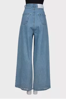 Blue palazzo jeans