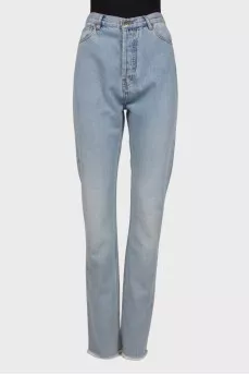 Light blue button down jeans