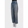 Blue palazzo jeans with tag