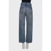 Blue palazzo jeans with tag