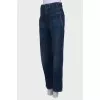 Navy blue high rise jeans
