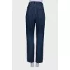 Navy blue high rise jeans