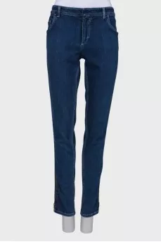 Side zip jeans