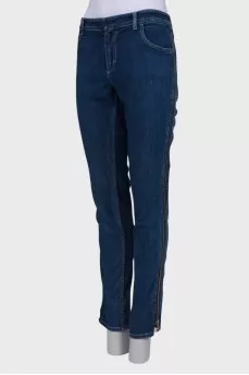 Side zip jeans