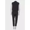 Silk gray jumpsuit