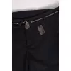 Black trousers with metal belt