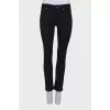 Black straight fit jeans
