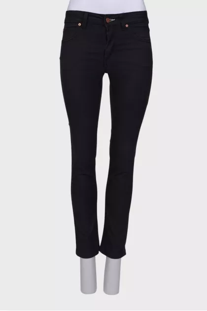 Black straight fit jeans