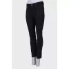 Black straight fit jeans