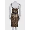 Dress with lace and bow
