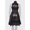 Printed metallic dress