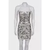 Dress with silver sequins