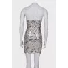 Dress with silver sequins