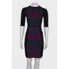 Embroidered fitted dress