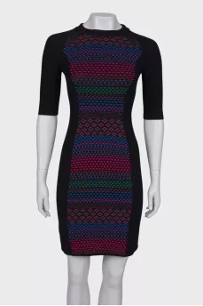 Embroidered fitted dress