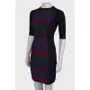 Embroidered fitted dress