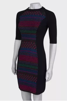 Embroidered fitted dress
