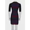 Embroidered fitted dress