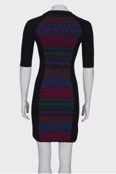 Embroidered fitted dress